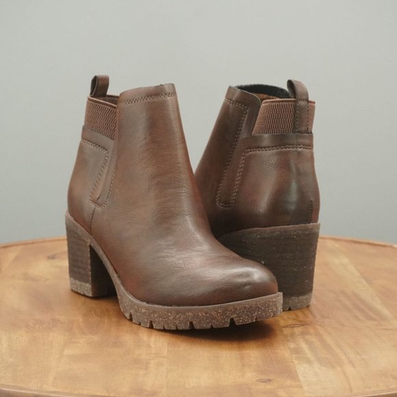 KorkEase Shoes Korks Womens Elsie Chunky Heel Ankle Boots Size 6 M